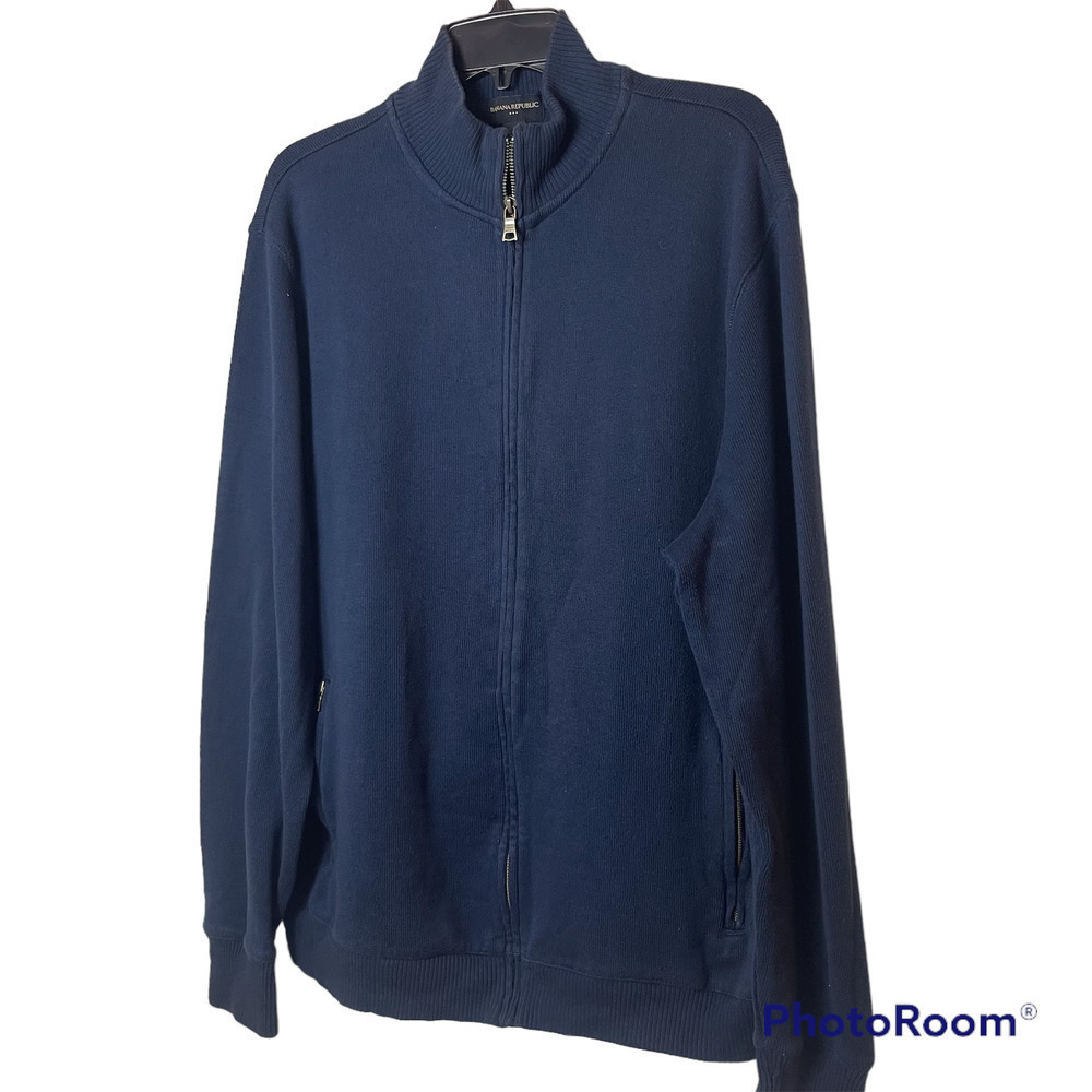 Banana Republic Men's !/4 Zipper Cotton Sweater Size XL